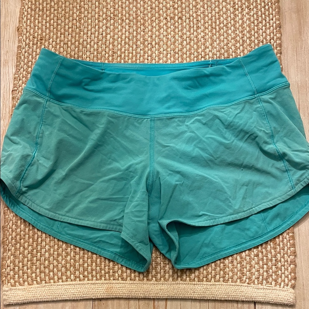 Lululemon Teal speed up Shorts - Lightweight Performance